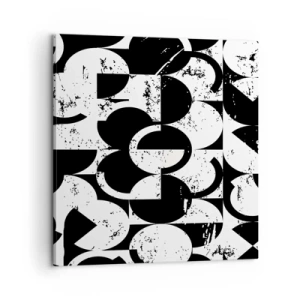 Vászonkép - A fehér fehér, a fekete pedig fekete - 60x60 cm