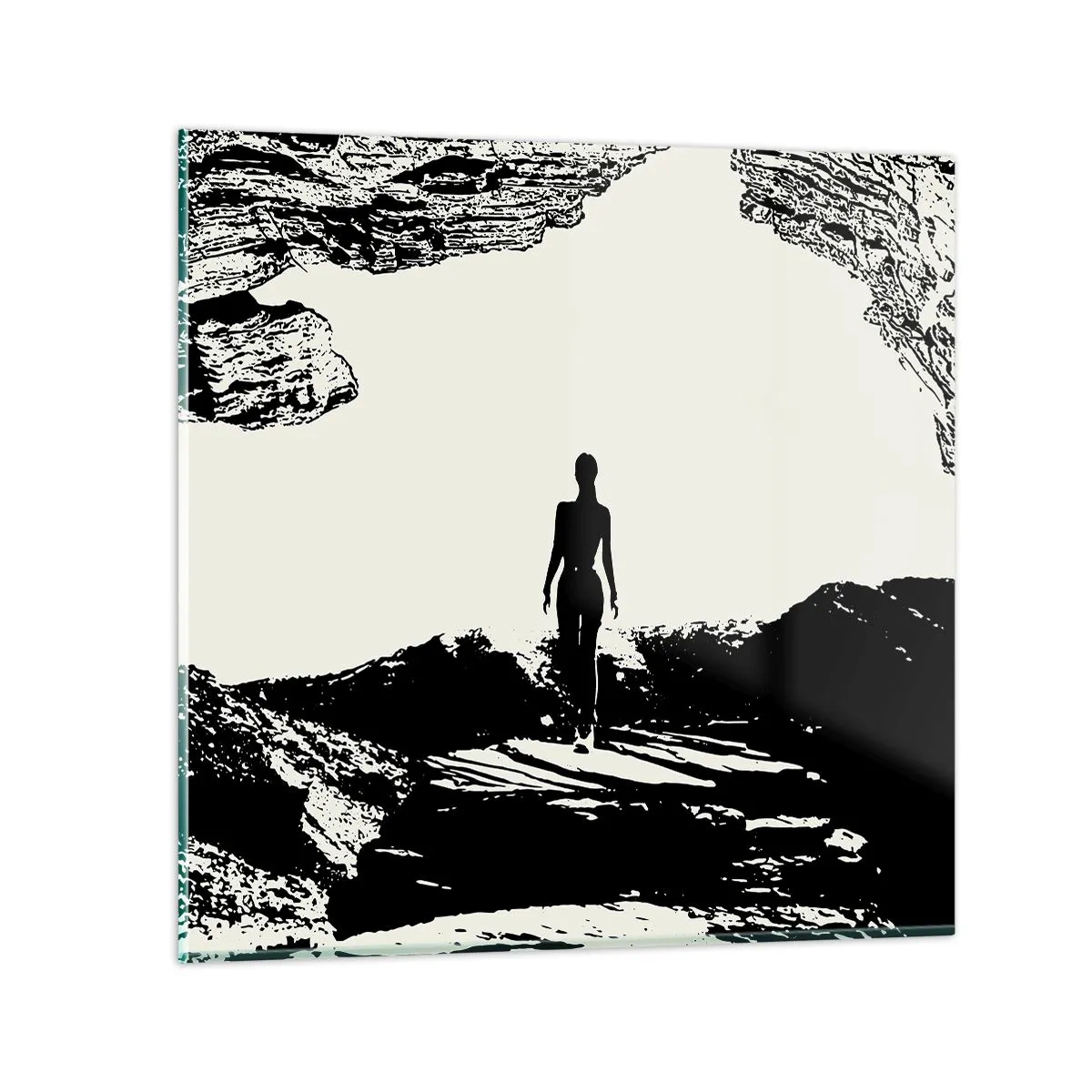 Üveg kép - Egy új pillantás - 70x70 cm