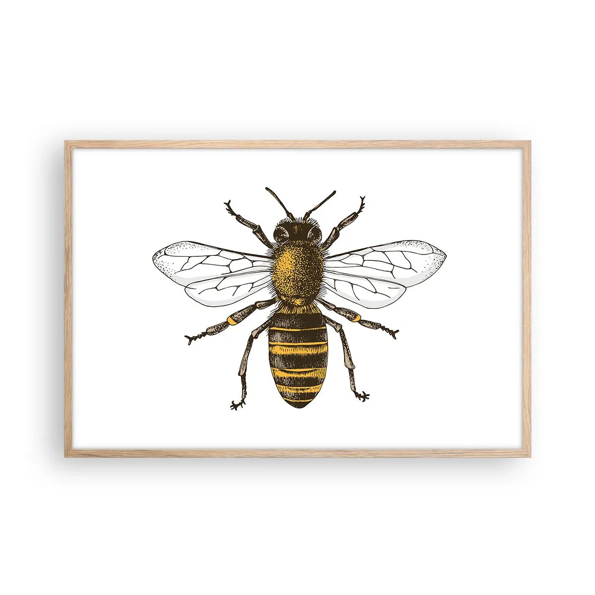 Poszter világos tölgy keretben - Gyönyörű és jó - 91x61 cm