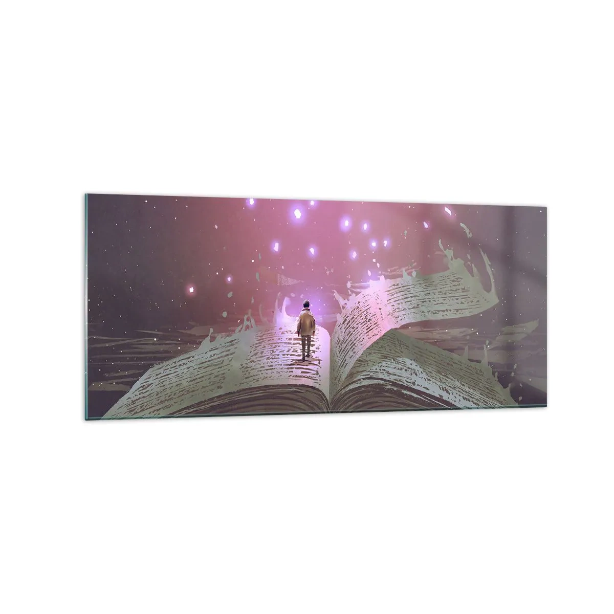 Üveg kép - Meghívás egy másik világba – olvass! - 120x50 cm