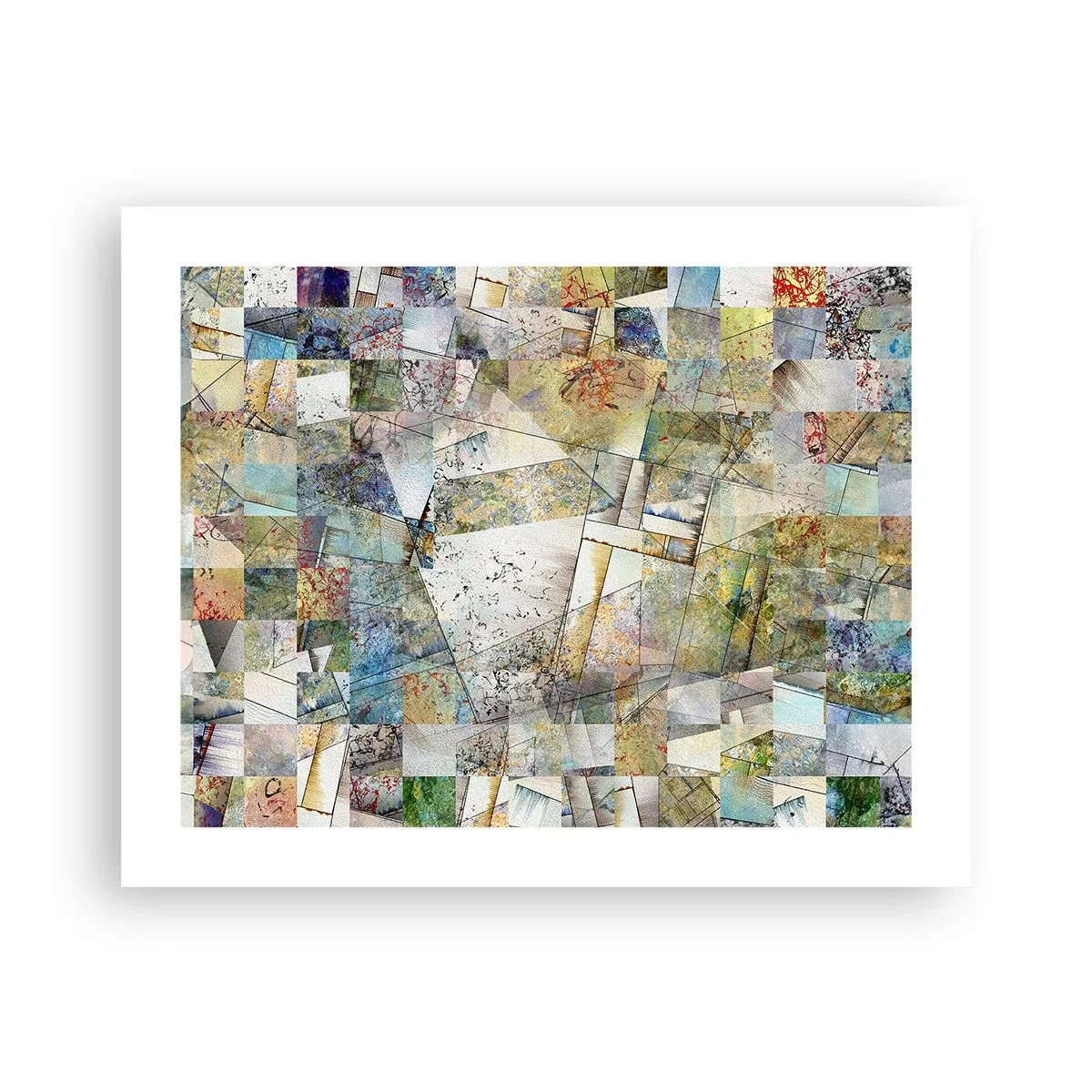 Poszter - Geometrikus átrendeződés - 50x40 cm