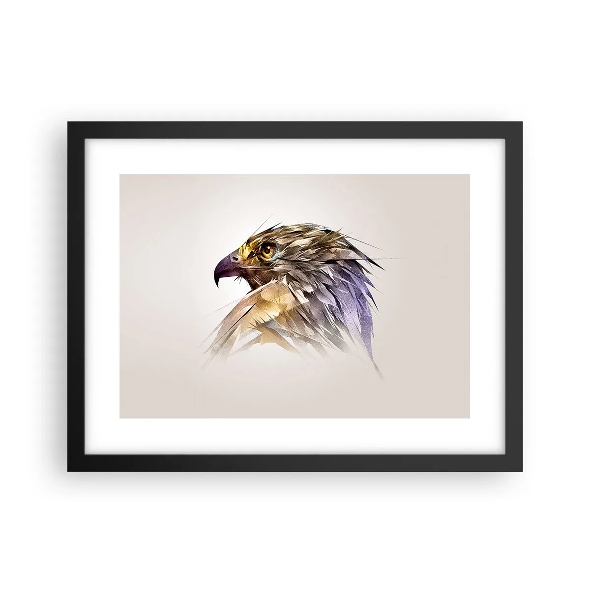 Poszter fehér keretben - Egy harcos portréja - 40x30 cm