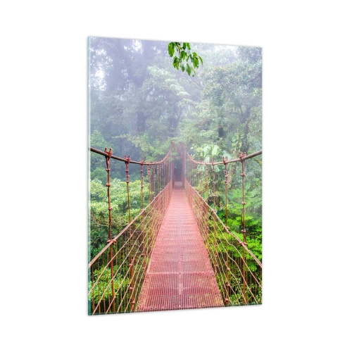 Üveg kép - A lomkoronák fölé függesztve - 50x70 cm