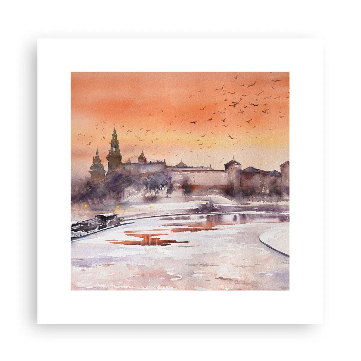 Poszter - Királyi naplemente - 30x30 cm