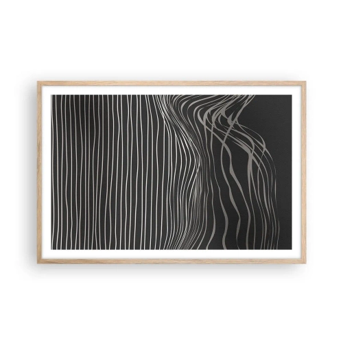 Poszter világos tölgy keretben - Ritmus és akcentus - 91x61 cm