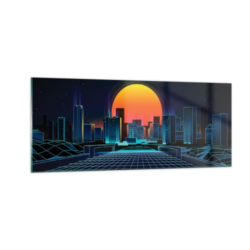 Üveg kép - Még mindig a valóságba akarsz menni? - 100x40 cm