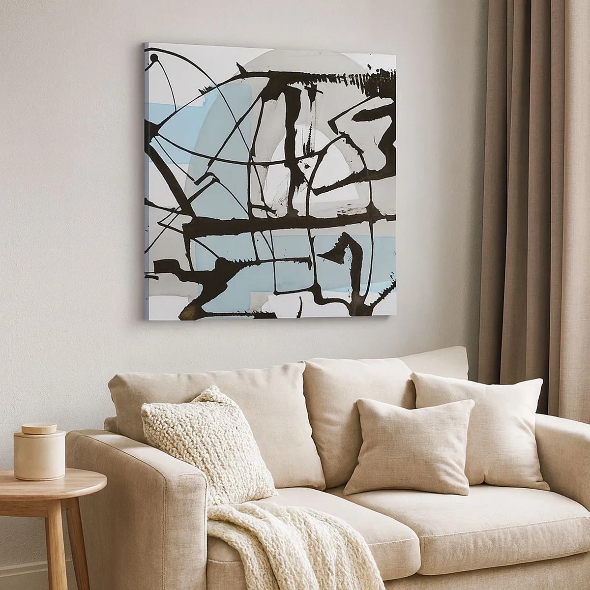 Vászonkép - Mindennek ellenére kék - 30x30 cm