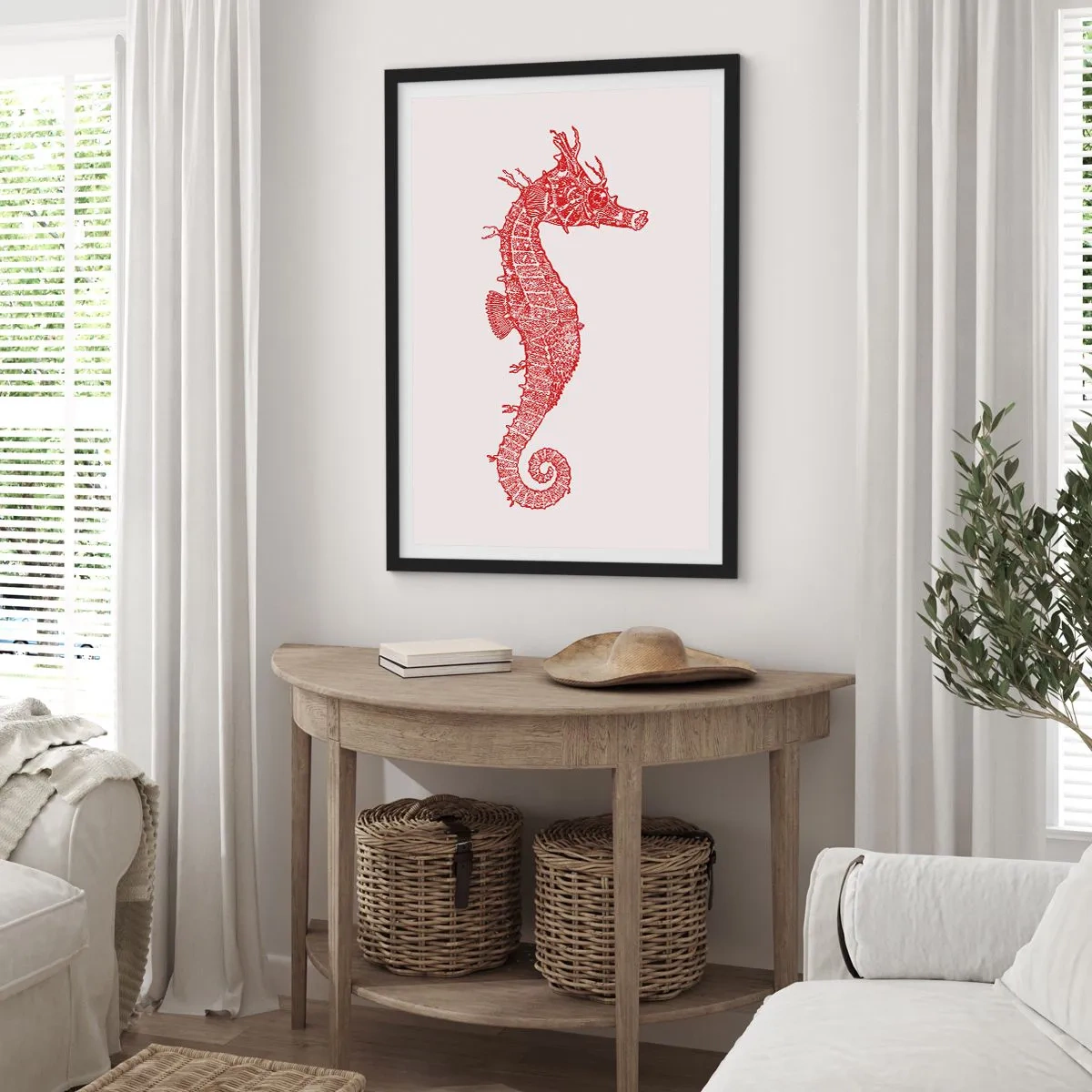 Poszter fehér keretben - Egy bájos kreáció - 61x91 cm