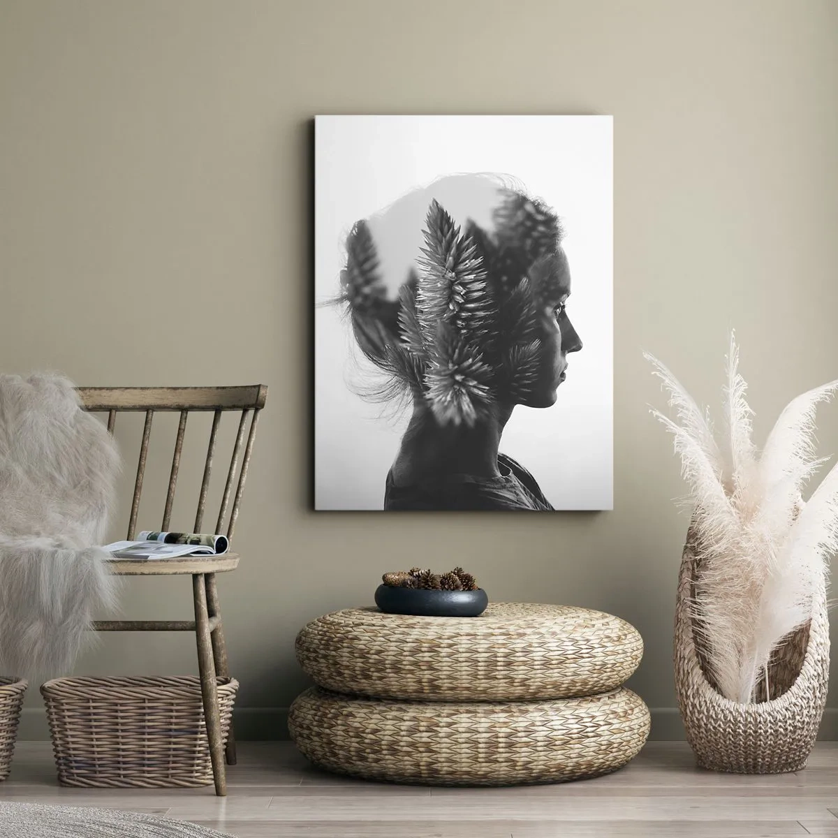 Vászonkép - A fenyőerdő hölgye - 80x120 cm