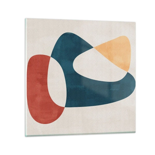 Üveg kép - Befolyások és metamorfózisok - 70x70 cm