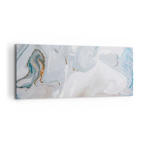 Vászonkép - Felhabzott fehér - 100x40 cm