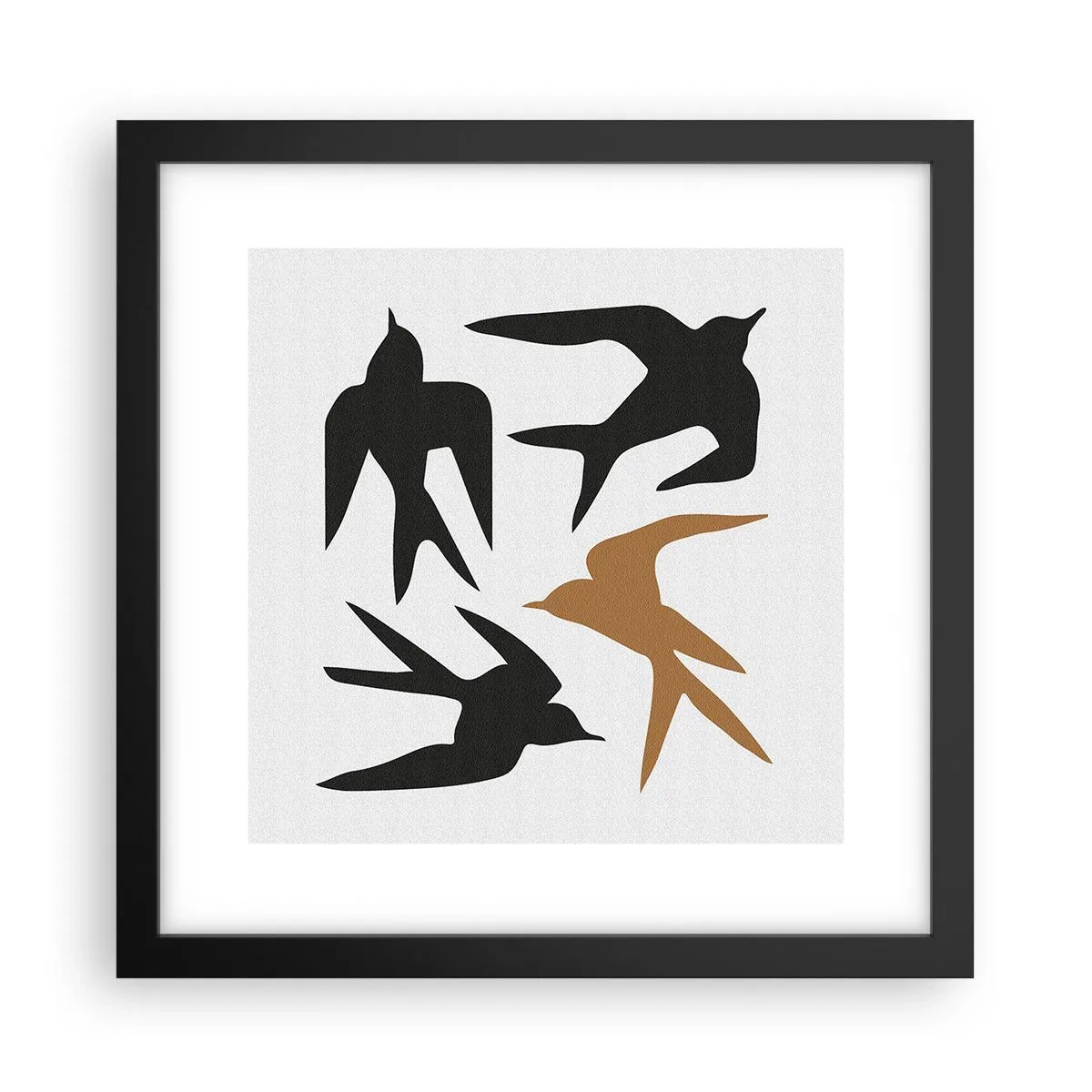 Poszter fehér keretben - Fecske játékok - 30x30 cm