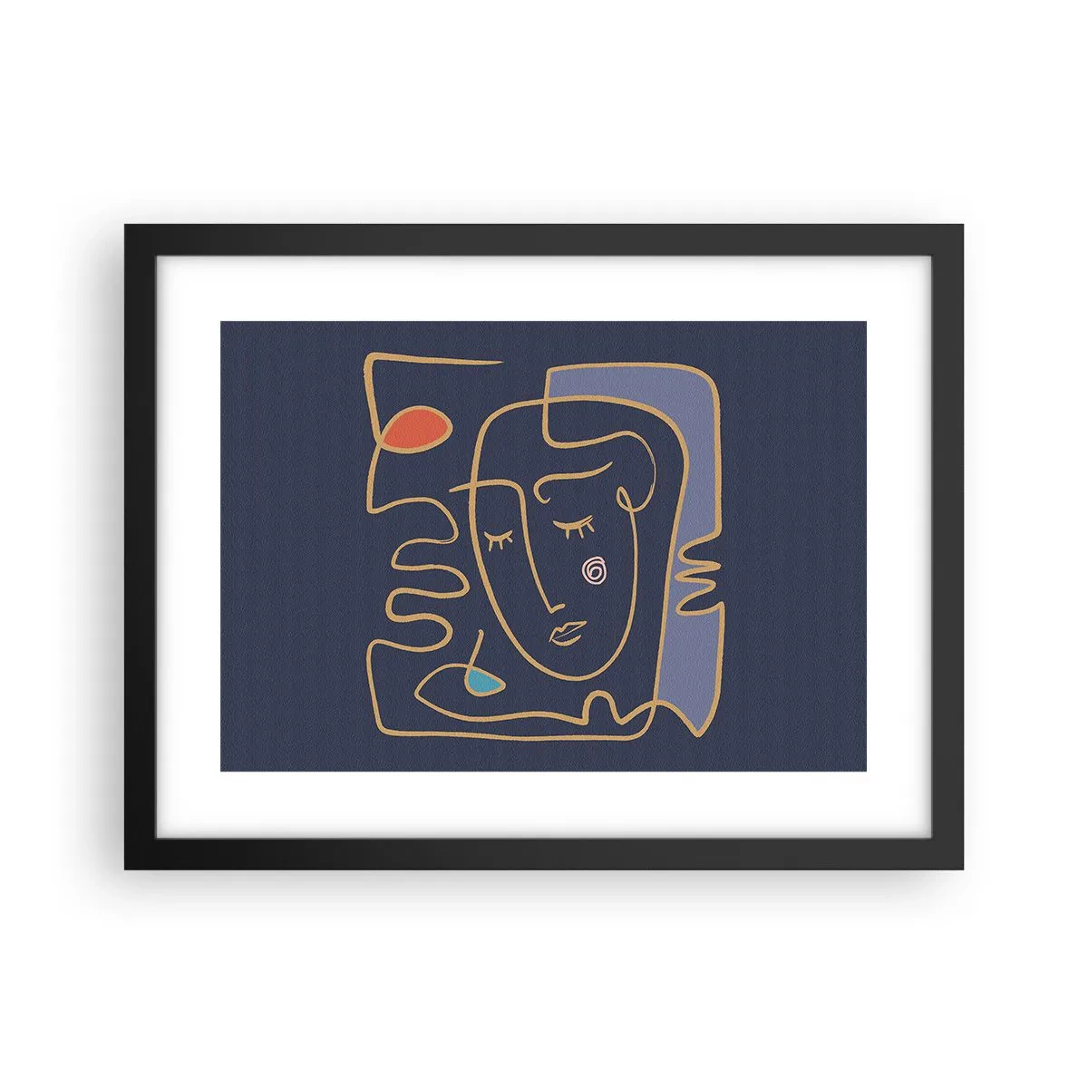 Poszter fehér keretben - Álmodozásban - 40x30 cm