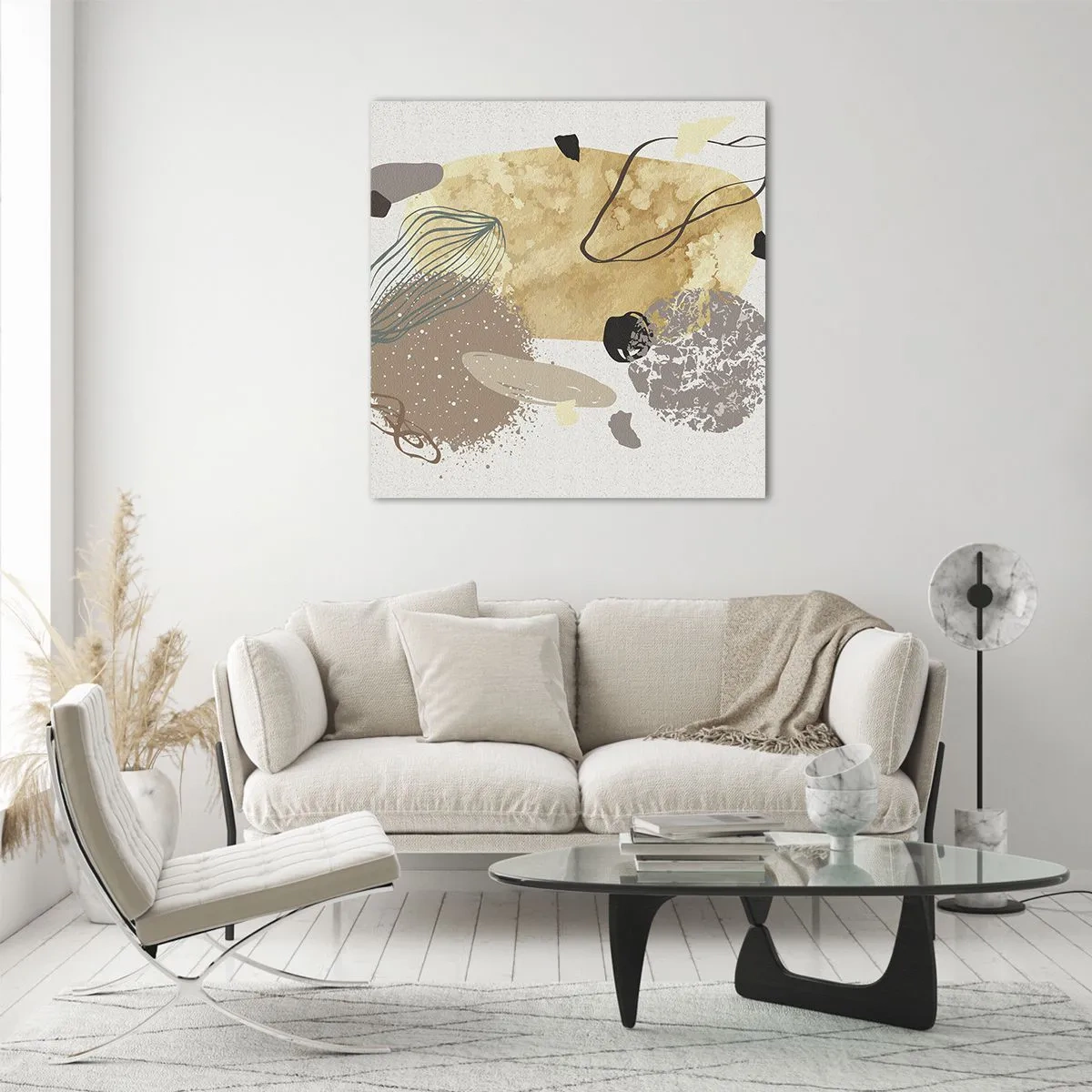 Üveg kép - Alkalmazott plumkológia - 60x60 cm