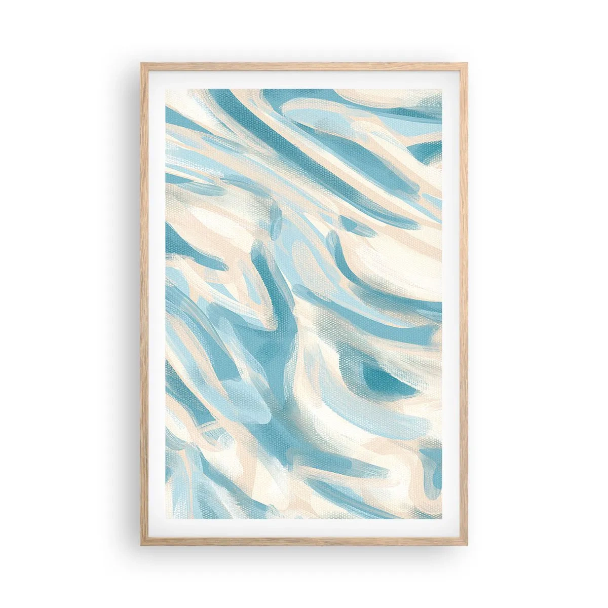 Poszter világos tölgy keretben - Tavaszi szellők - 61x91 cm