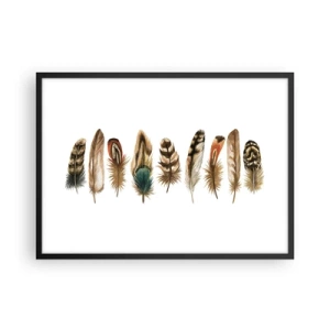 Poszter fehér keretben - Tollas variáció - 70x50 cm