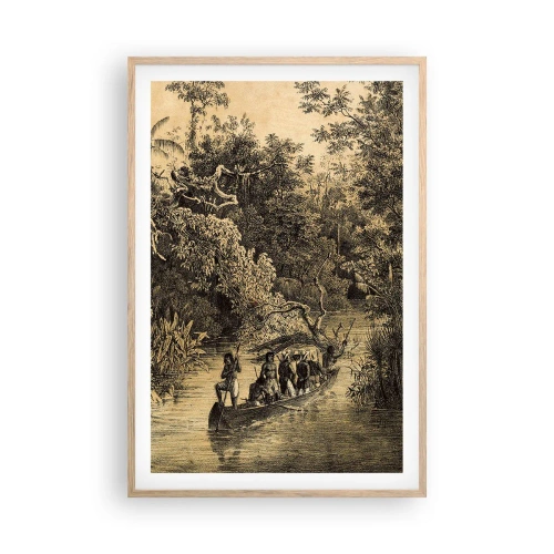 Poszter világos tölgy keretben - Expedíció a forráshoz - 61x91 cm