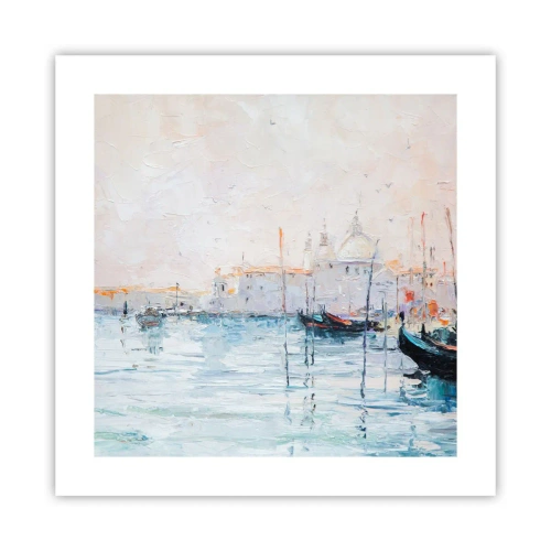 Poszter - A víz mögött, a köd mögött - 40x40 cm