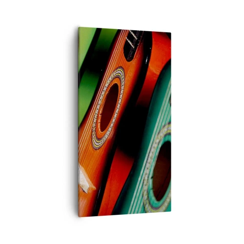 Vászonkép - A gitárnak sok színe van - 55x100 cm