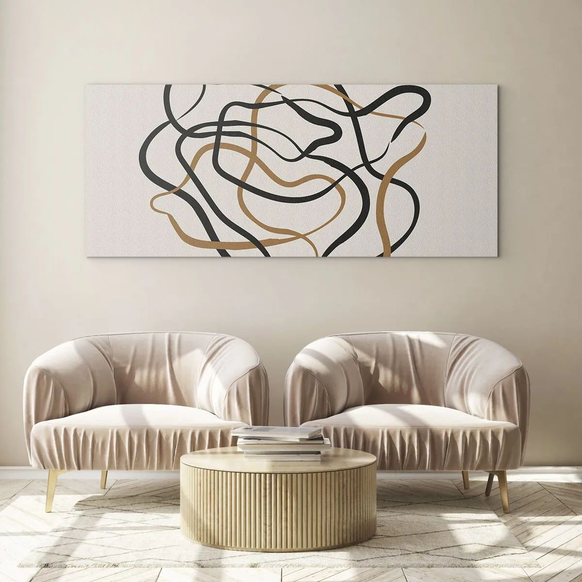 Üveg kép - Minden összezavarodott - 100x40 cm