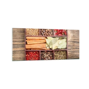 Üveg kép - Formarend, aromacsokor - 120x50 cm