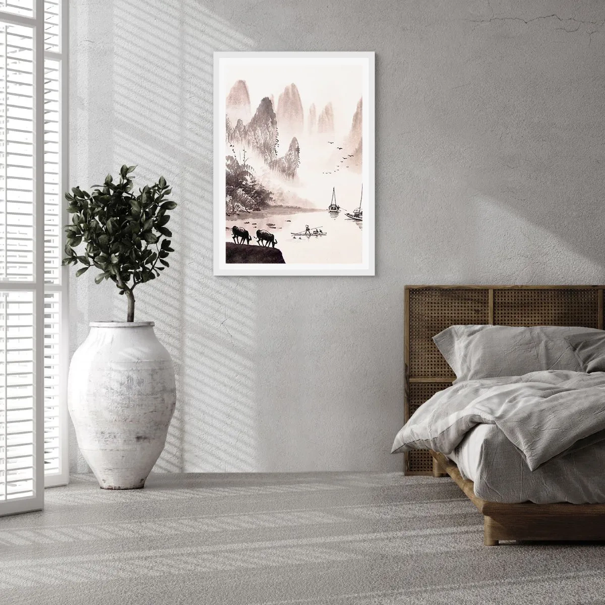 Poszter fekete keretben - Kelet egzotikus hétköznapjai - 70x100 cm