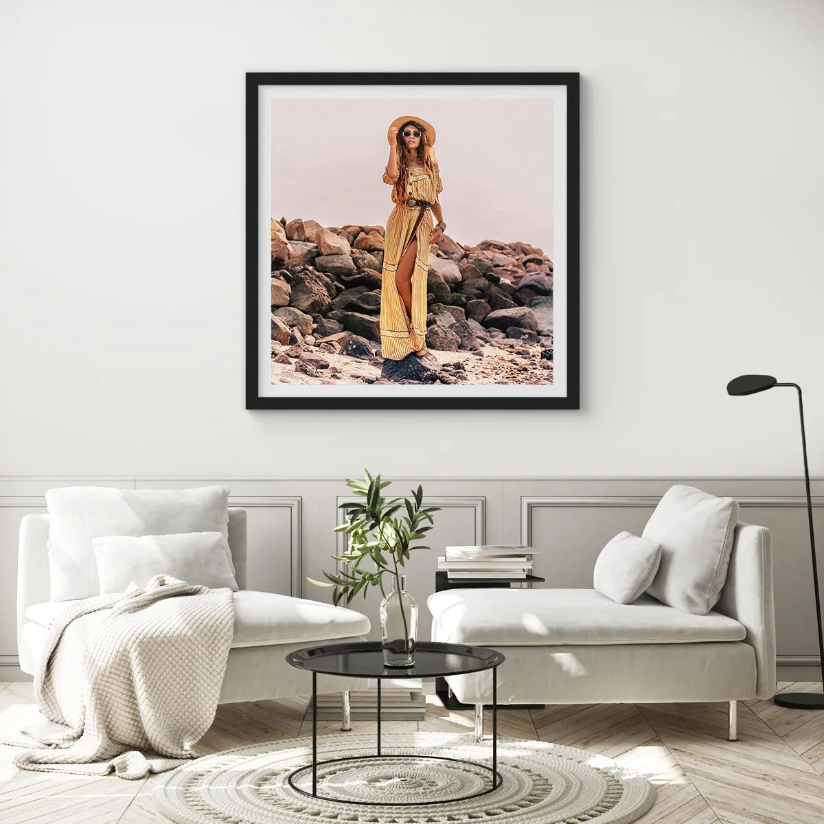 Poszter fehér keretben - A kövek varázsa - 60x60 cm