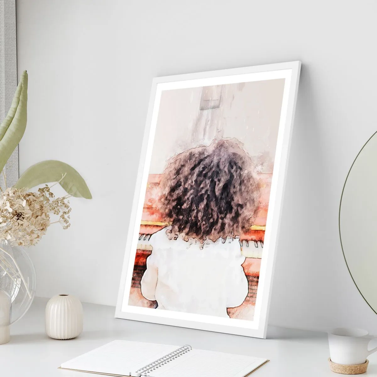 Poszter fekete keretben - Az új világban - 70x100 cm