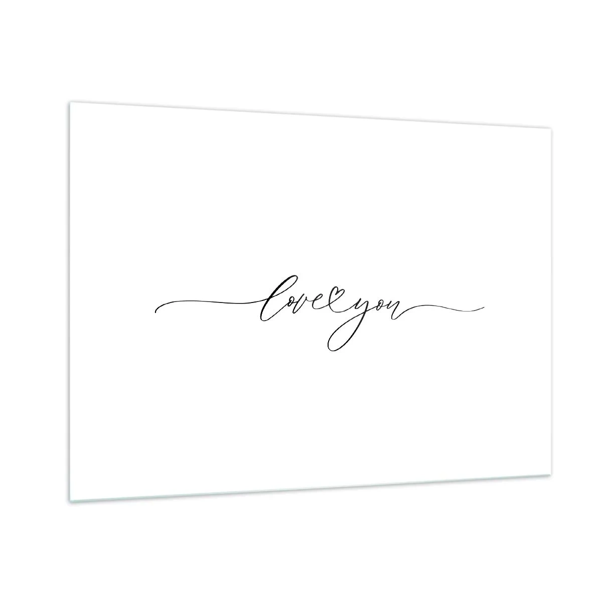 Üveg kép - Fekete fehéren - 100x70 cm