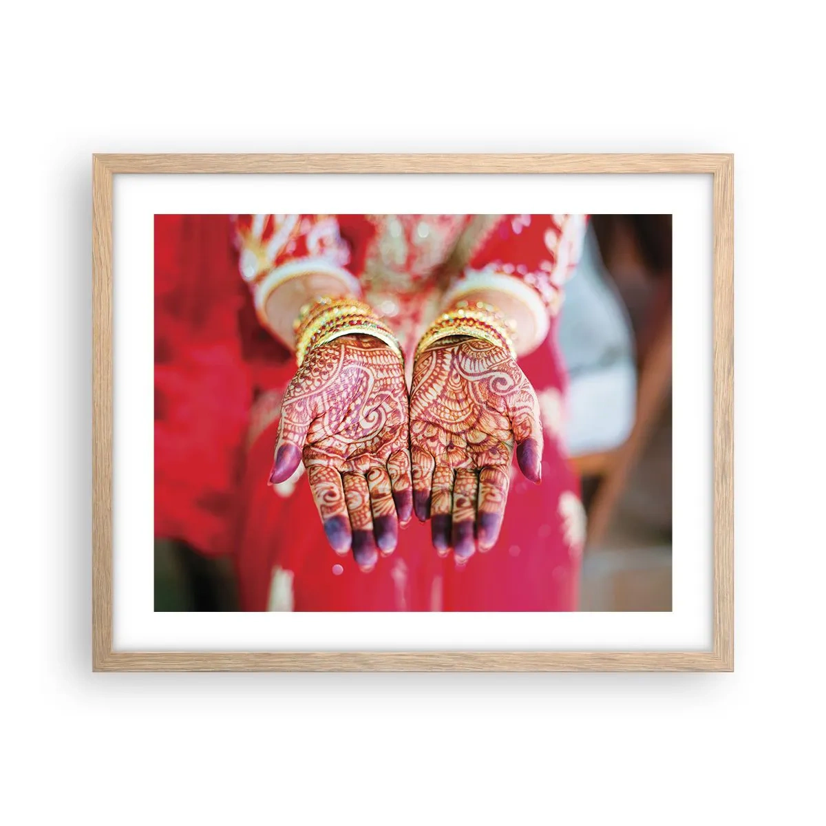 Poszter világos tölgy keretben - Szerencsére elkészült - 50x40 cm