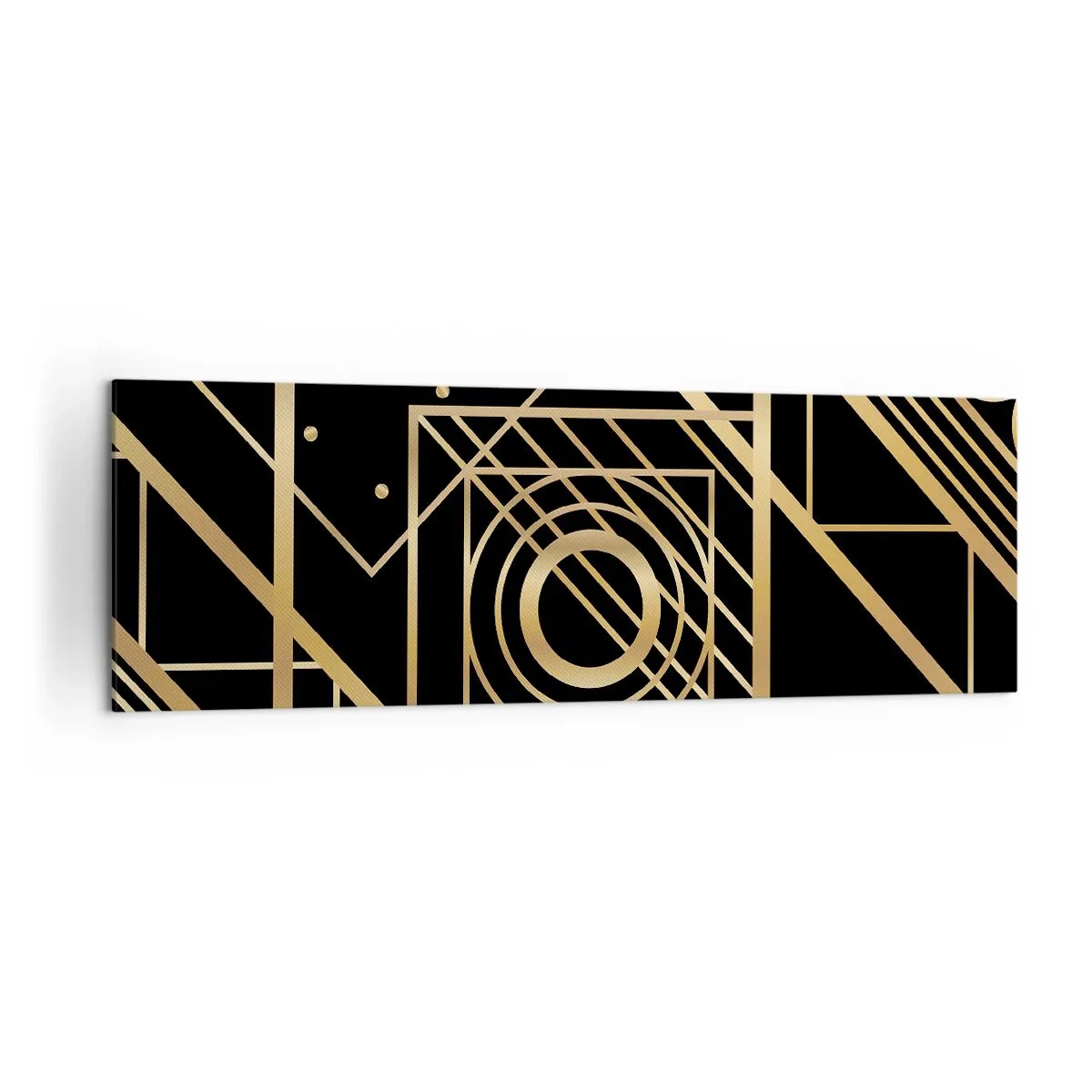 Vászonkép - Arany geometria - 160x50 cm