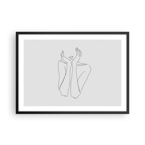 Poszter fehér keretben - Amiről a lányok álmodoznak - 70x50 cm