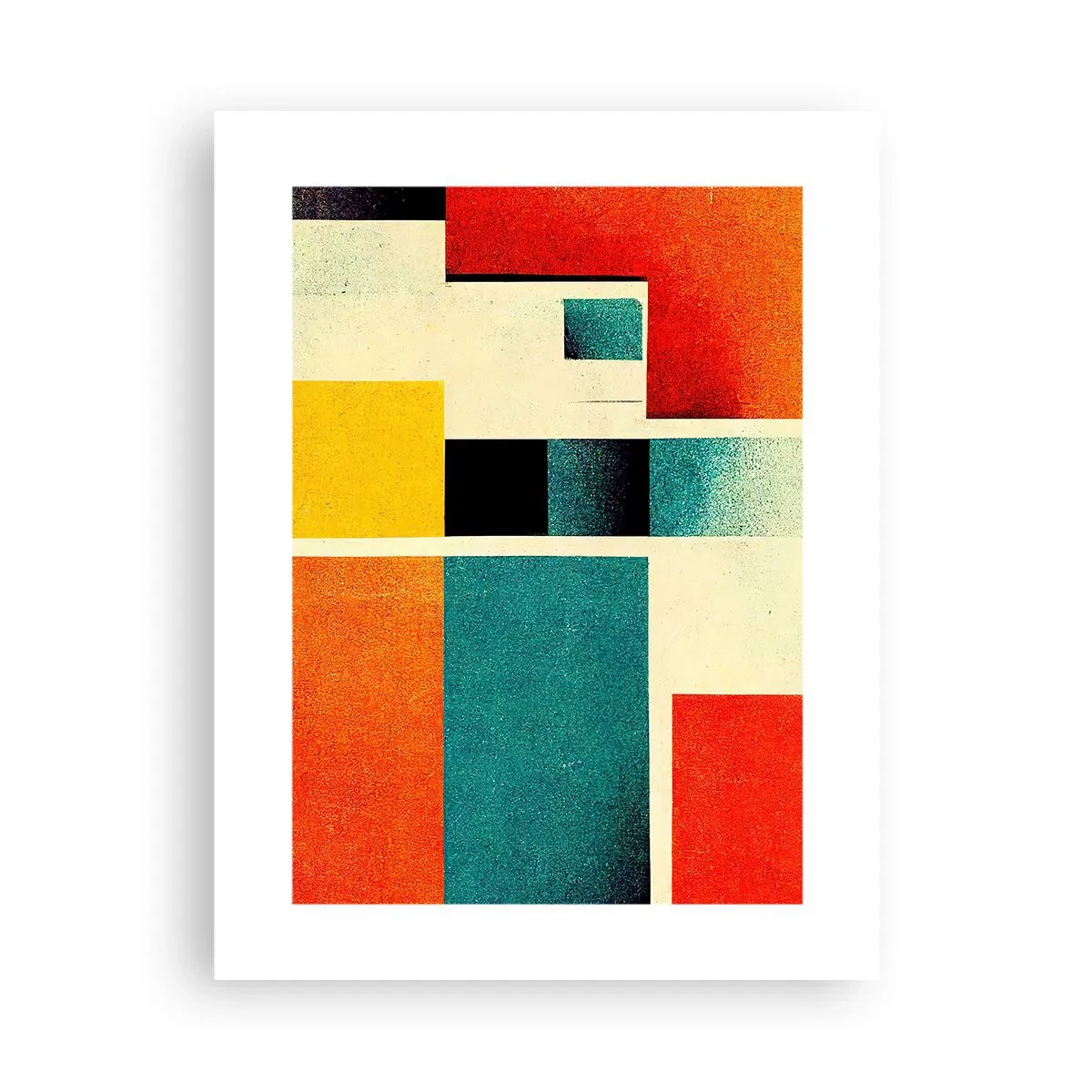 Poszter - Geometrikus absztrakció - jó energia - 30x40 cm