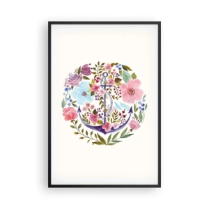 Poszter fehér keretben - Egy tengerész jó éjszakai alvása - 61x91 cm