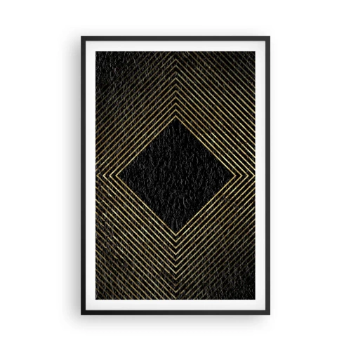 Poszter fehér keretben - Geometria glamour stílusban - 61x91 cm