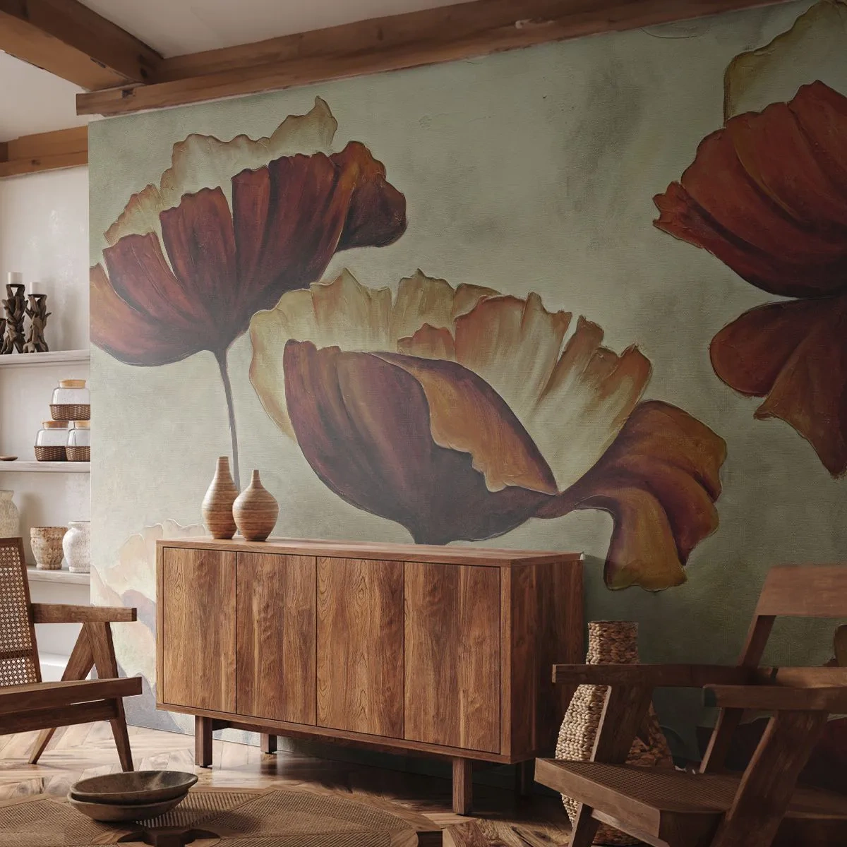 Fotótapéta Standard Eco - Rét - Absztrakció, Virág, Darab - 400x280 cm