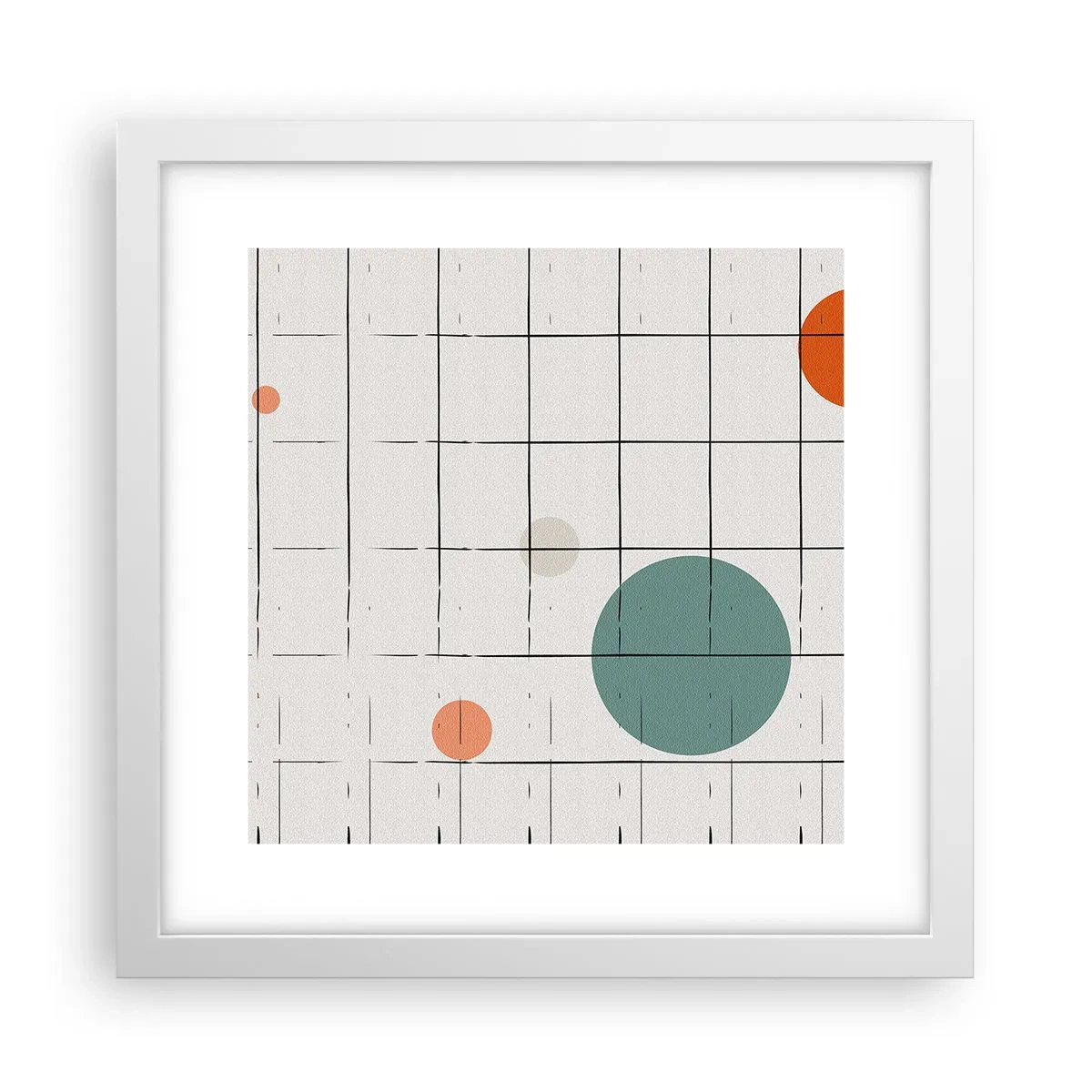 Poszter fekete keretben - Csapdába esve. Mi vagy ők? - 30x30 cm