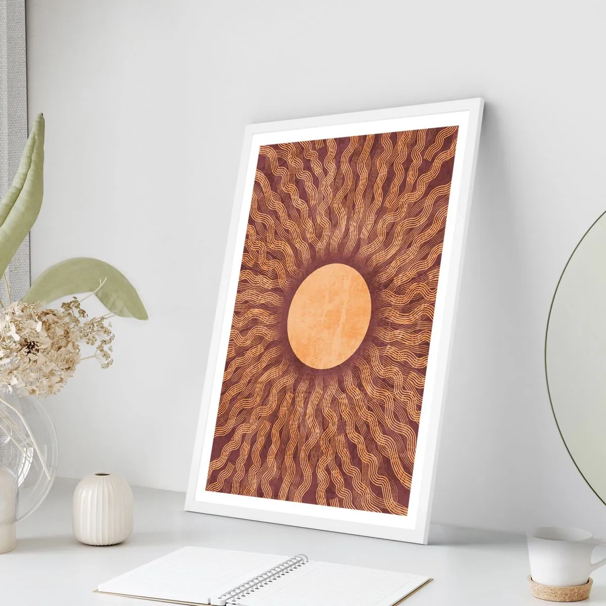 Poszter fekete keretben - A nap ikonja - 30x40 cm