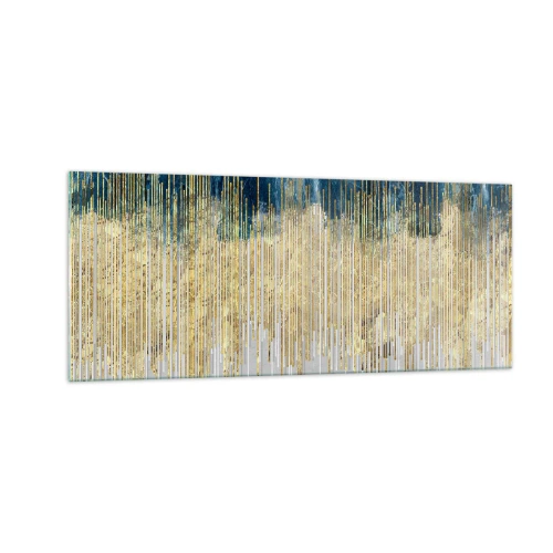Üveg kép - Aranyozott határ - 100x40 cm