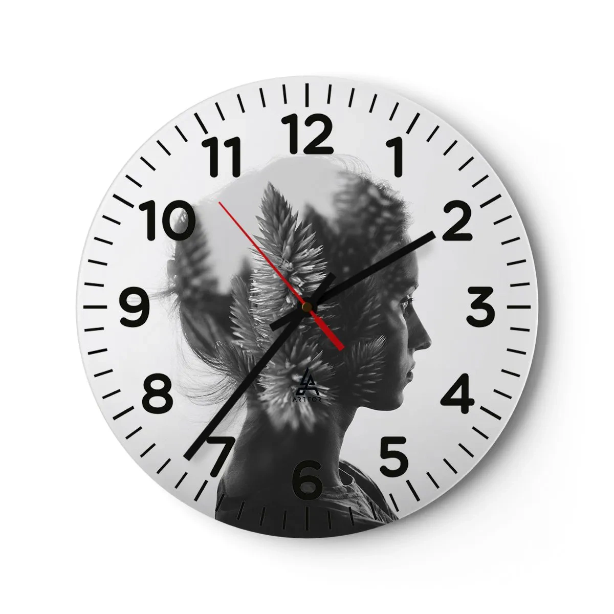 Falióra, Óra - A fenyőerdő hölgye - 30x30 cm