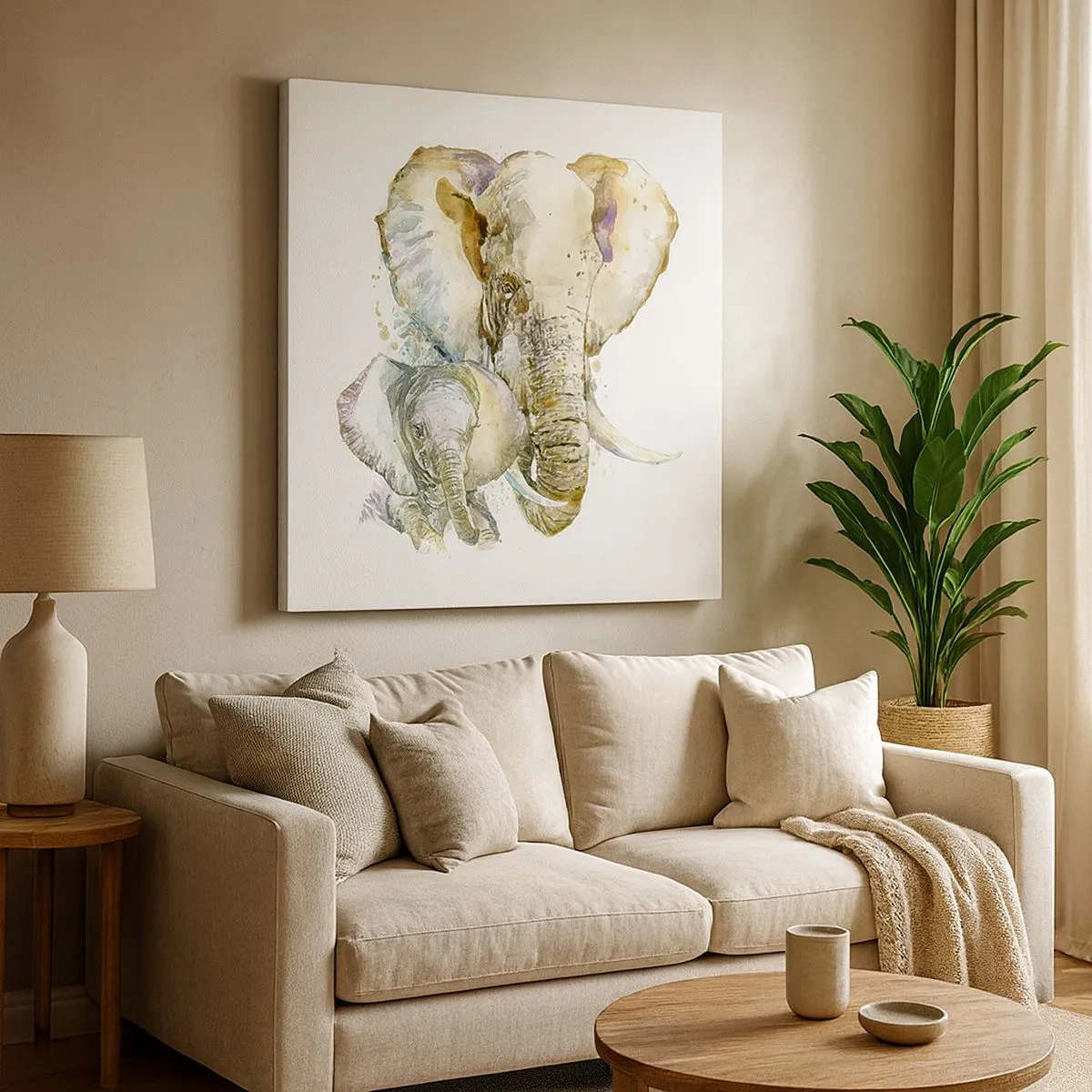 Vászonkép - Sehol se jobb mint anyánál - 30x30 cm