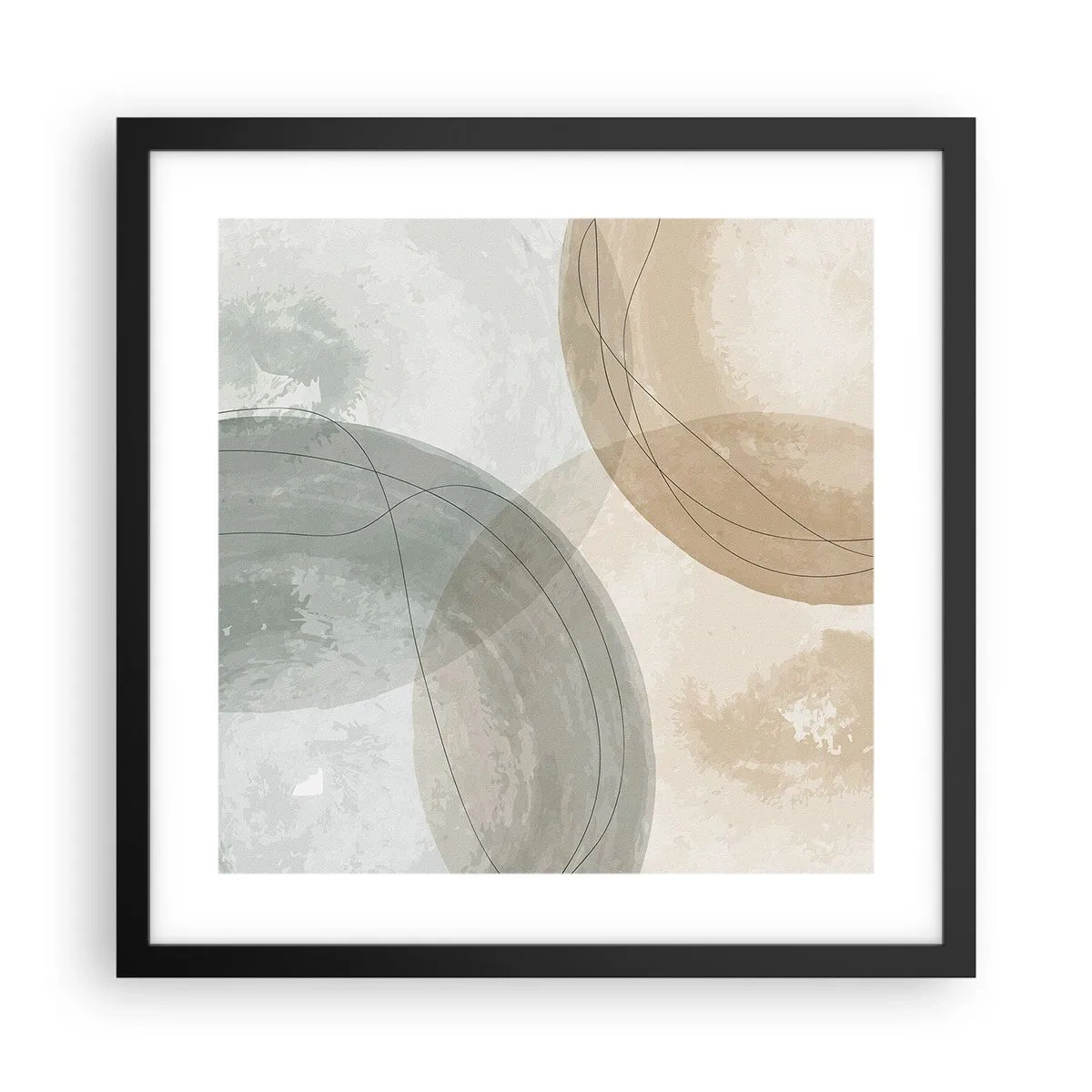 Poszter fehér keretben - világok behatolása - 40x40 cm