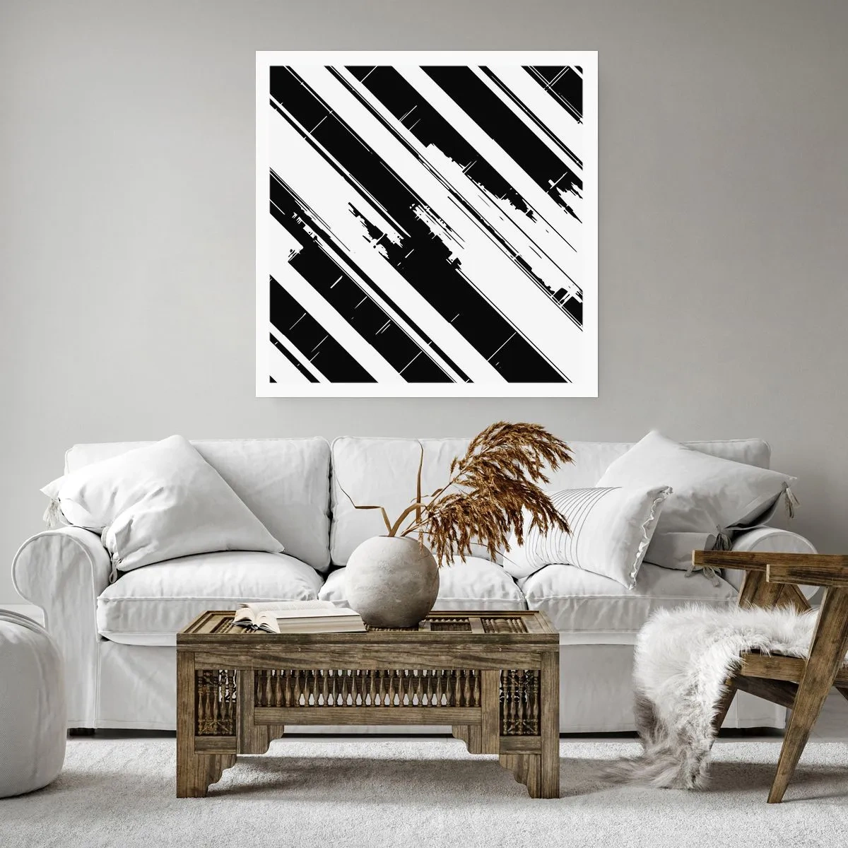 Poszter - Intenzív és dinamikus kompozíció - 50x50 cm