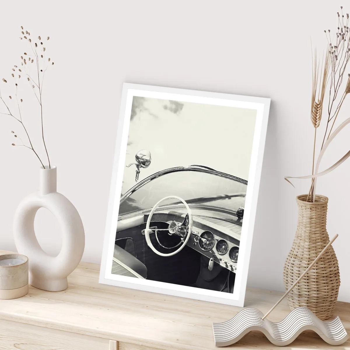 Poszter fekete keretben - Időjárás a gazdagoknak - 70x100 cm