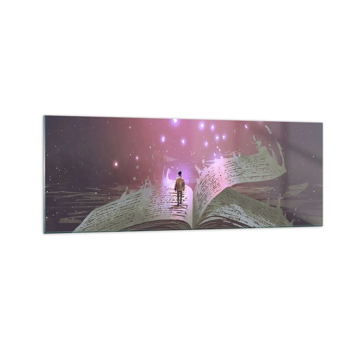 Üveg kép - Meghívás egy másik világba – olvass! - 140x50 cm