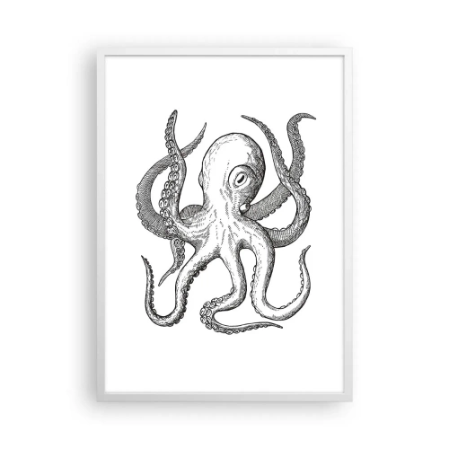 Poszter fekete keretben - Hullámokkal táncoló - 50x70 cm