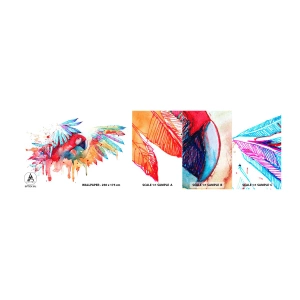 Fotótapéta Minta Öntapadós Deluxe Sticker - . - Papagáj, Madár, Absztrakció - 100x30 cm