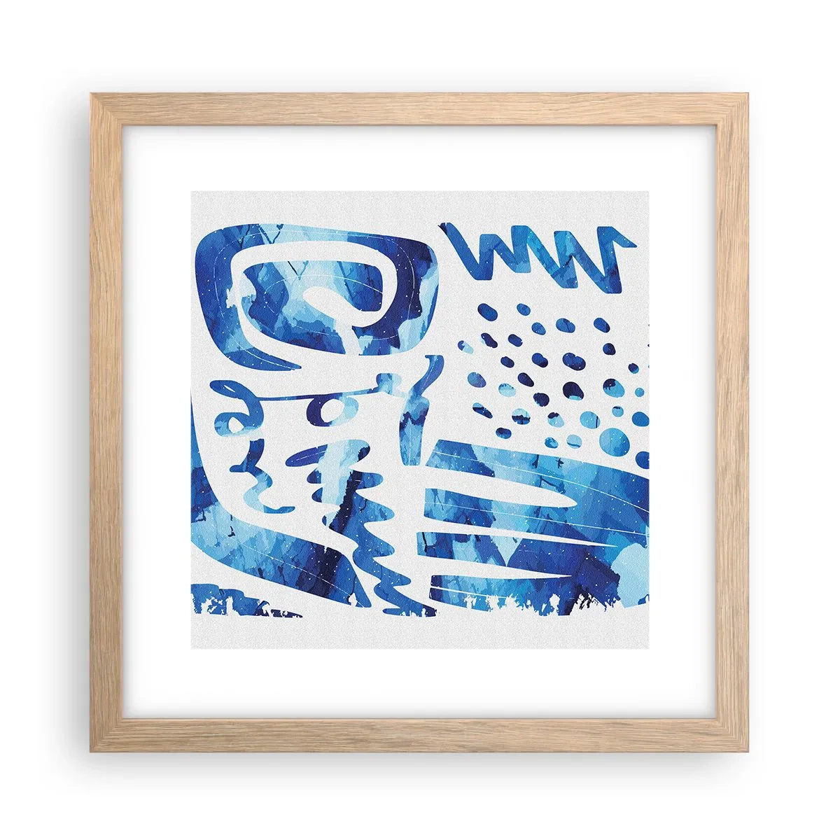 Poszter világos tölgy keretben - Vissza a gyökerekhez - 30x30 cm