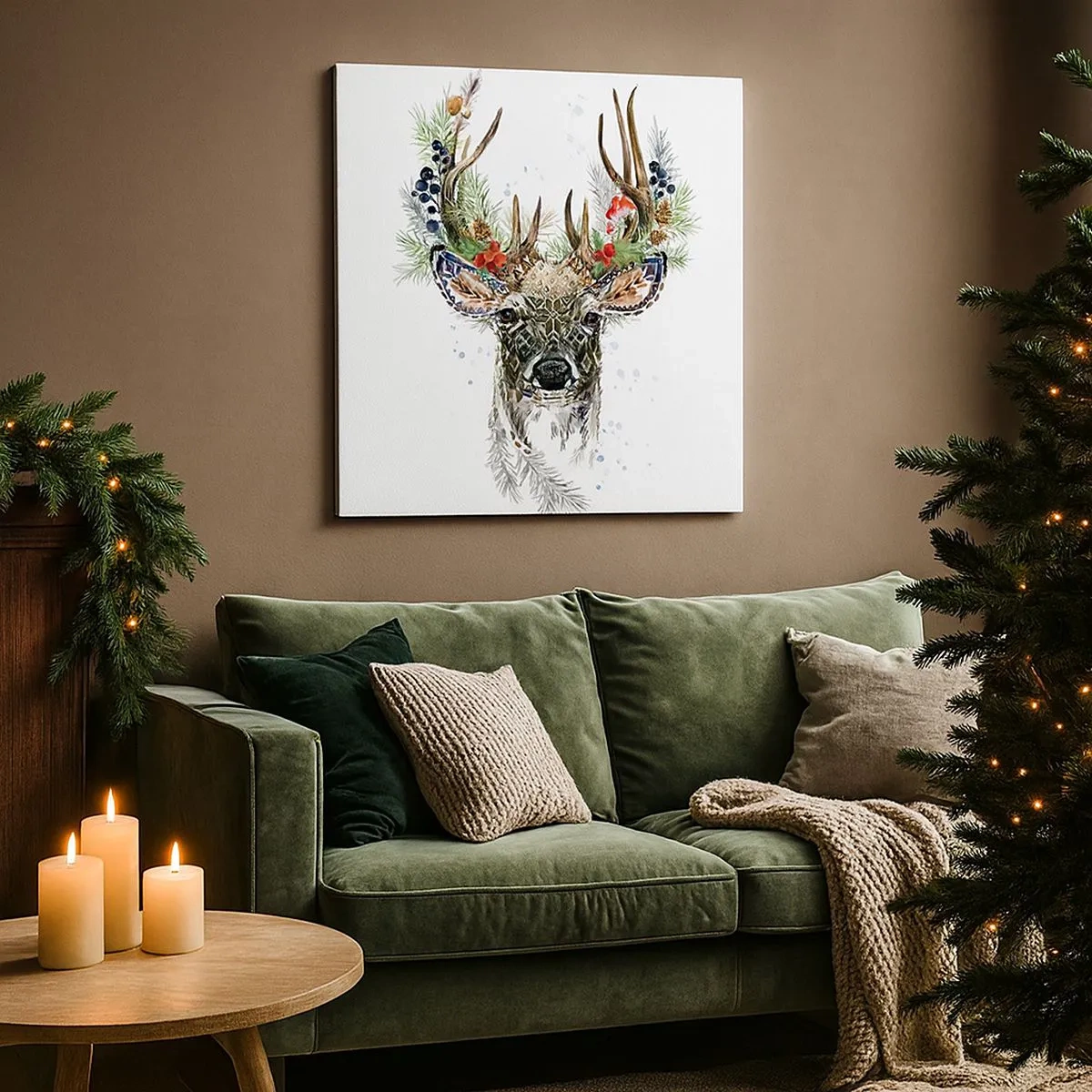 Vászonkép - Ünnepi köntösben - 30x30 cm