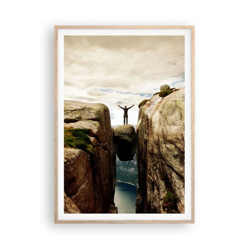 Poszter világos tölgy keretben - Hogy vagyok ?! - 70x100 cm